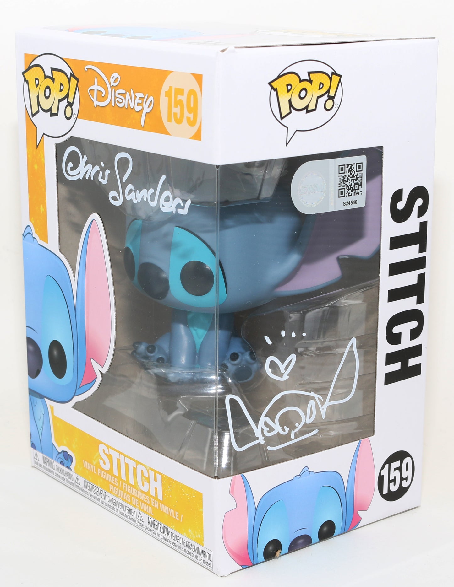 
                  
                    Chris Sanders Creator & Voice Actor of Stitch in Disney's Lilo & Stitch (SWAU) Signed Funko POP! #159 with Drawing
                  
                