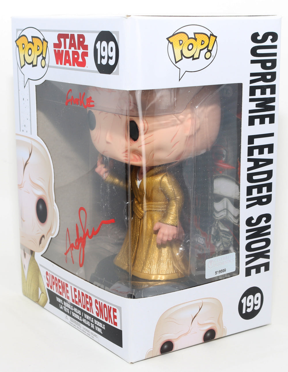 SF・ファンタジー・ホラー POP! STAR WARS SUPREME LEADER SNOKE 182 Funko POP! Star Wars Supreme Leader Snoke Vinyl Bobble Head