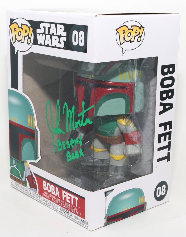 
                  
                    John Morton as Bespin Boba Fett in Star Wars: The Empire Strikes Back Signed Funko POP! #08 with Character Name
                  
                