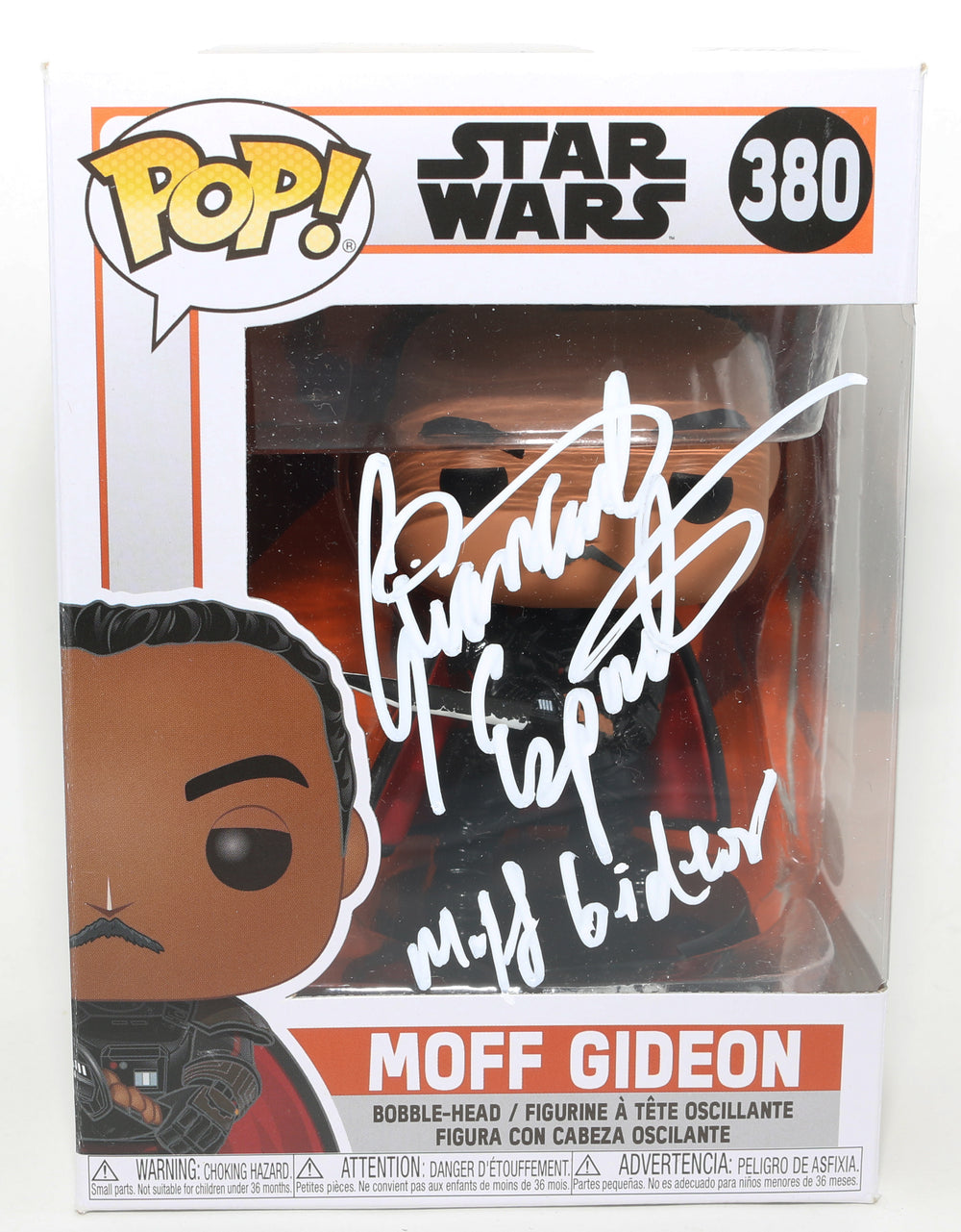 Giancarlo Esposito as Moff Gideon in Star Wars: The Mandalorian (JSA) Signed Funko POP! #380 with Character Name