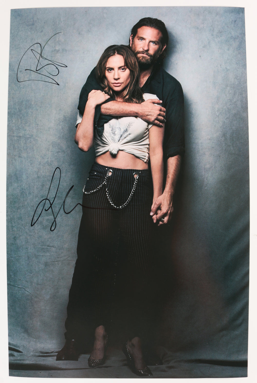 Bradley Cooper as Jackson Maine & Lady Gaga as Ally Campana in A Star Is Born Signed 11x17 Photo