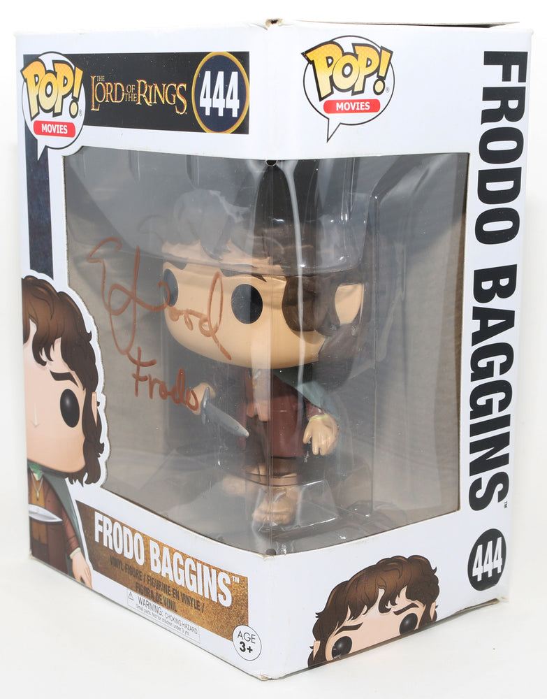 
                  
                    Elijah Wood as Frodo Baggins in The Lord of the Rings Signed Funko POP! #444 with Character Name
                  
                