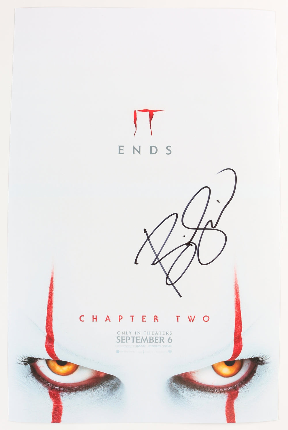 Bill Skarsgård as It / Pennywise The Dancing Clown in Stephen King's IT Signed 11x17 Mini Poster