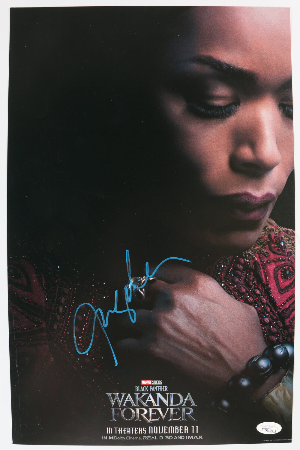 Angela Bassett as Ramonda in Black Panther: Wakanda Forever (JSA) Signed 11x17 Mini Poster