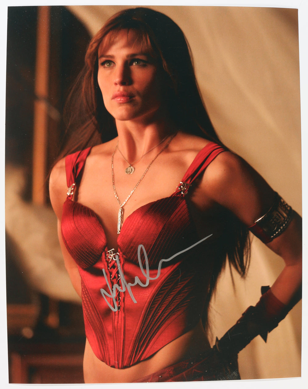 Jennifer Garner as Elektra Natchios in Elektra / Daredevil Signed 11x14 Photo