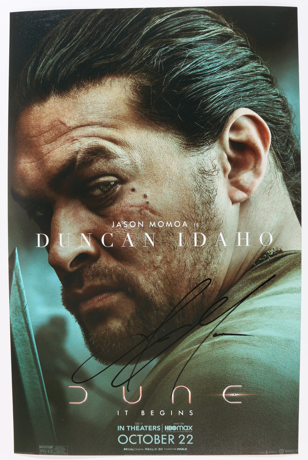 Jason Momoa as Duncan Idaho in Dune Signed 11x17 Mini Poster