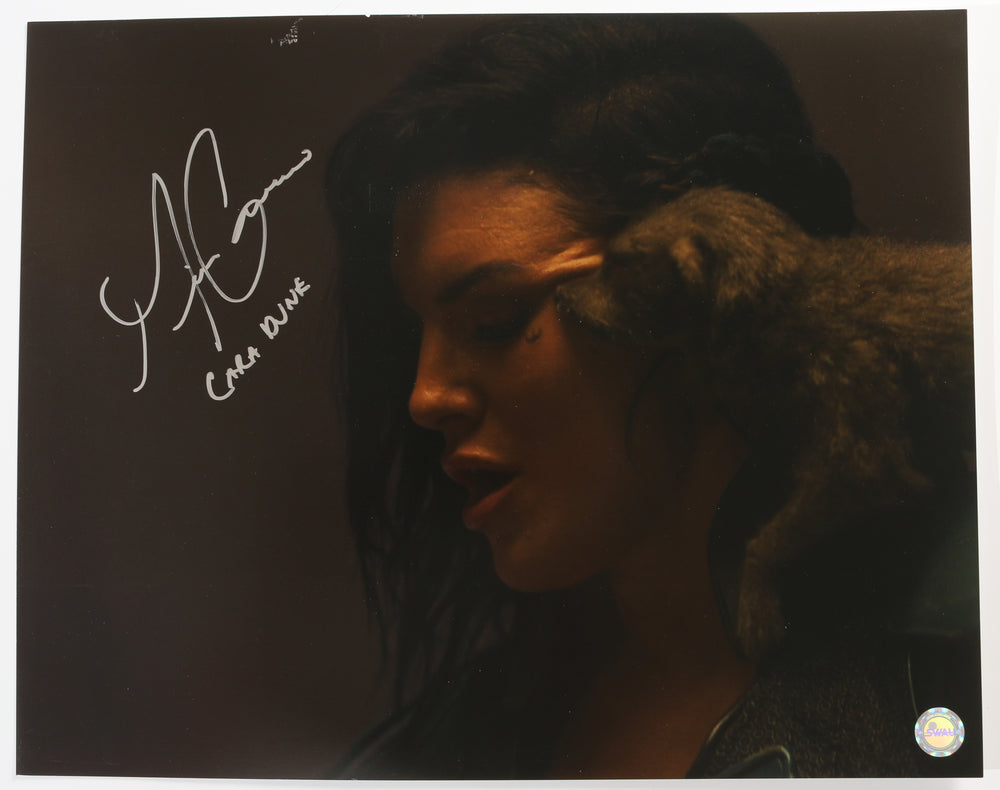 Gina Carano as Cara Dune in Star Wars: The Mandalorian (SWAU) Signed 16x20 Photo with Character Name