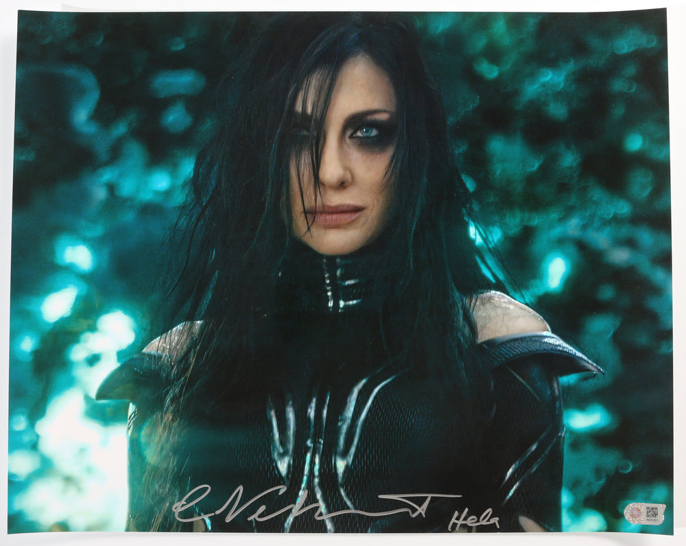 Cate Blanchett as Hela in Thor: Ragnarok (SWAU) Signed 16x20 Photo with Character Name