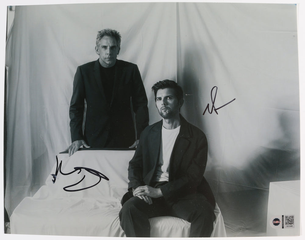 Adam Scott as Mark Scout & Ben Stiller as the Director of Severance (SWAU) Signed 11x14 Photo