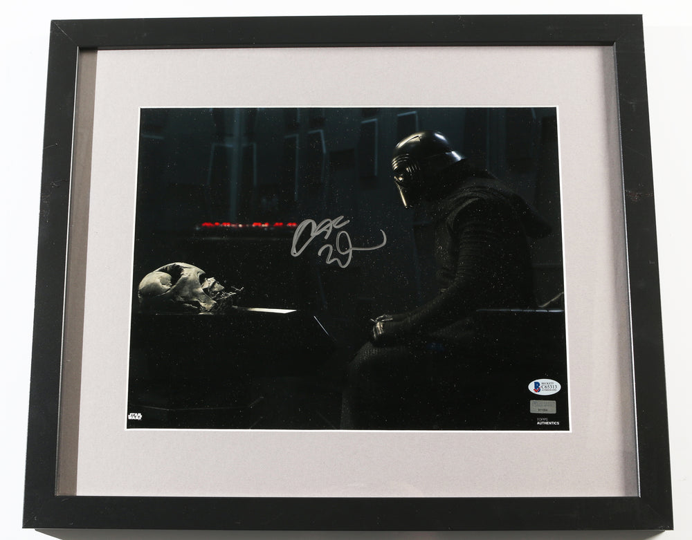 Adam Driver as Kylo Ren in Star Wars: The Force Awakens (Beckett / Celebrity Authentics) Framed Signed 11x14 Photo
