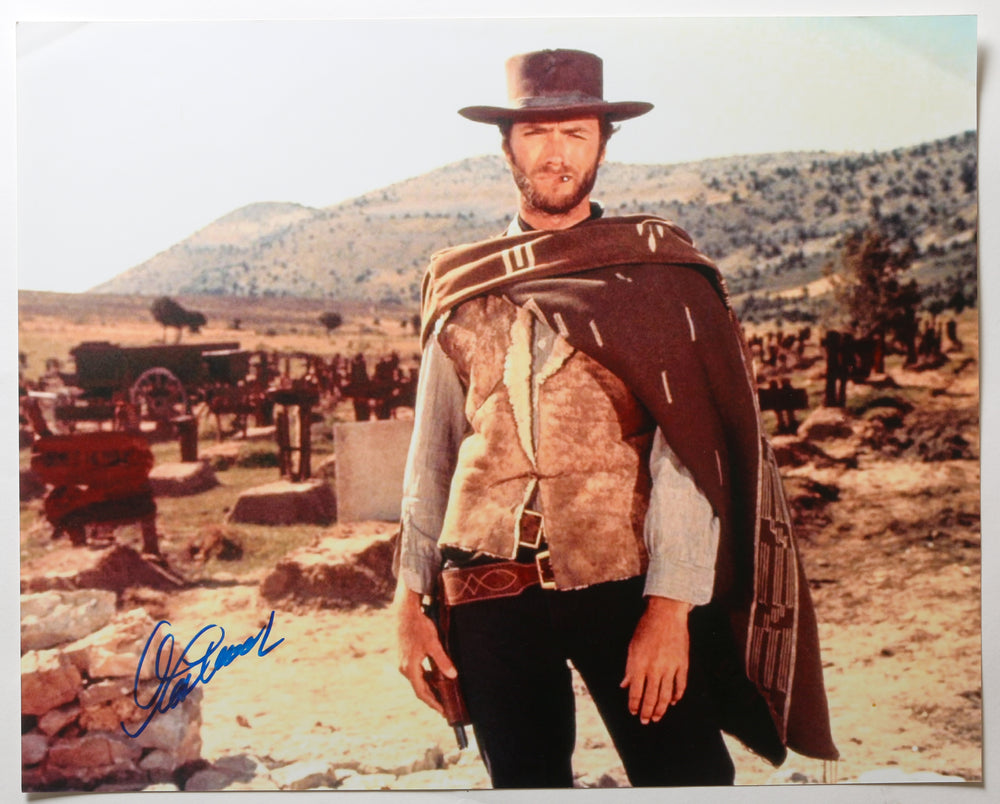 Clint Eastwood as The Man with No Name in The Good, the Bad and the Ugly Signed 16x20 Photo