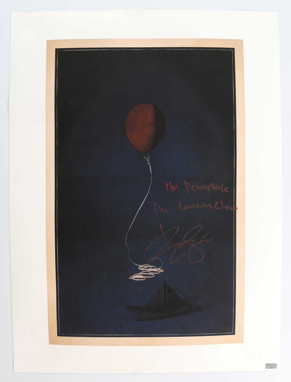 Bill Skarsgård as It / Pennywise The Dancing Clown in Stephen King's IT (Celebrity Authentics) Signed 18x24 Poster with Character Name