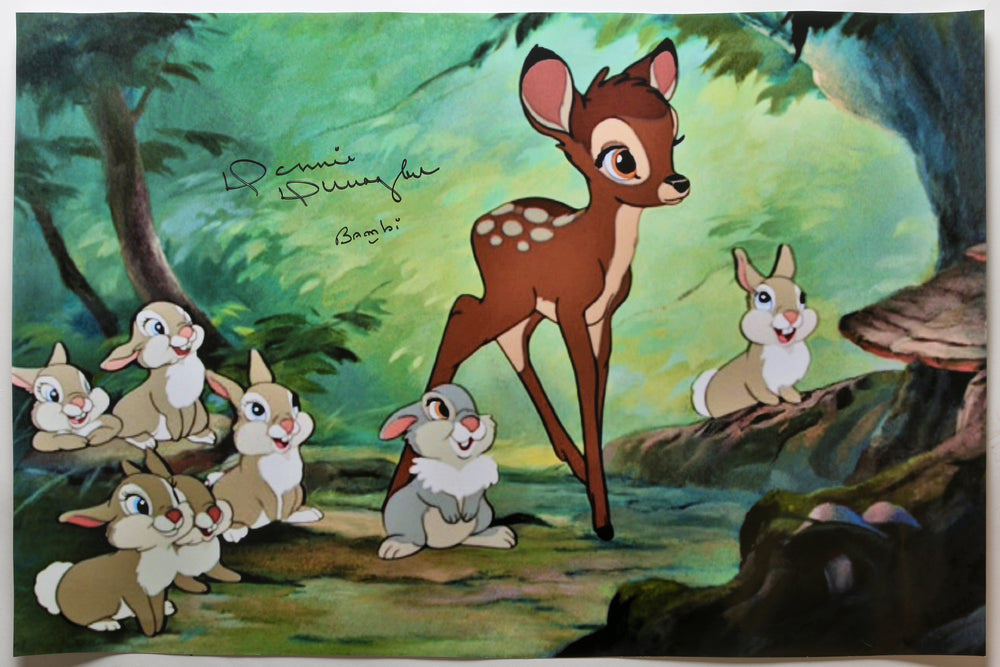 Donnie Dunagan as the Voice of Bambi in Disney's Bambi Signed 20x30 Poster with Character Name