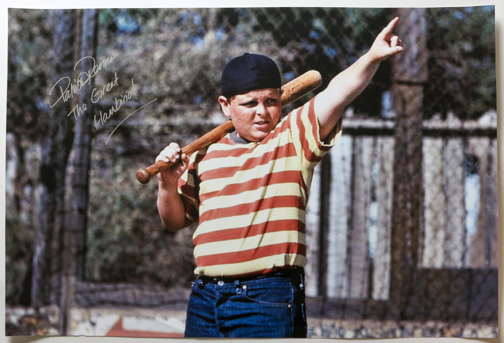 Patrick Renna as The Great Hambino in The Sandlot Signed 20x30 Poster with Character Name