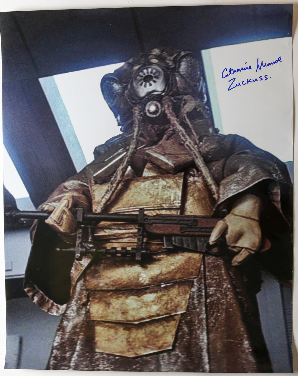 Catherine Munroe as Zuckuss Bounty Hunter in Star Wars: The Empire Strikes Back Signed 24x30 Poster with Character Name