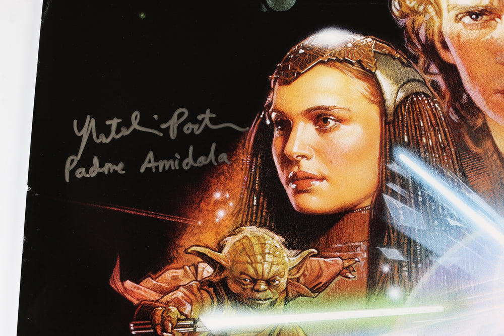 
                  
                    Natalie Portman as Padme Amidala in Star Wars Episode III: Revenge of the Sith (SWAU) Signed 27x40 Poster with Character Name
                  
                