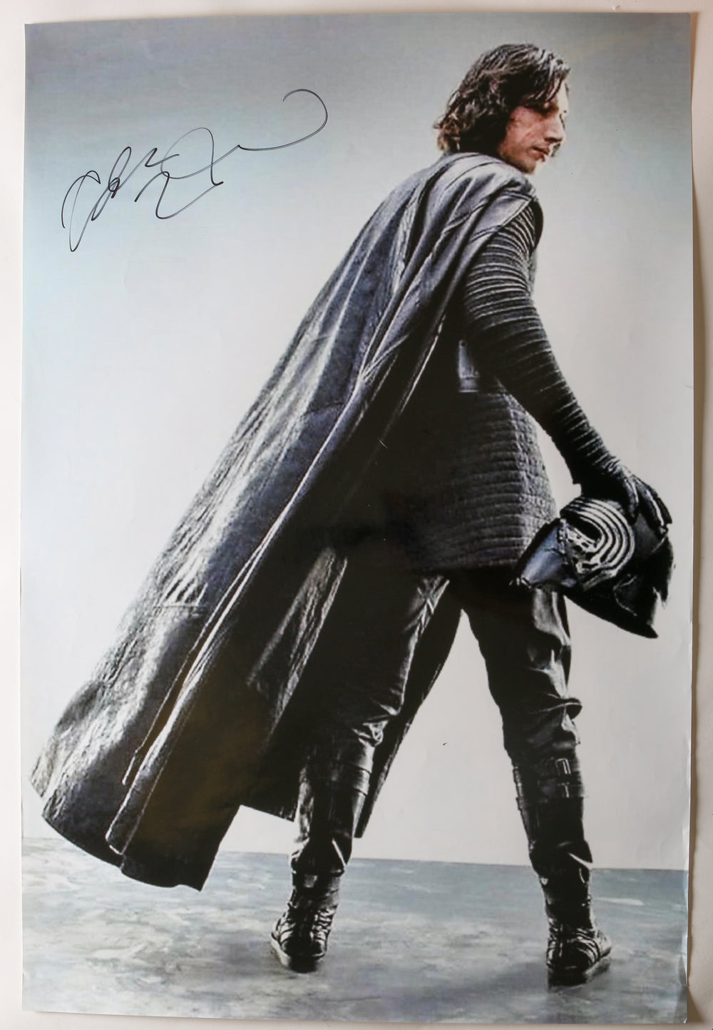 Adam Driver as Kylo Ren in Star Wars: The Last Jedi (Beckett Witnessed) Signed 24x36 Poster