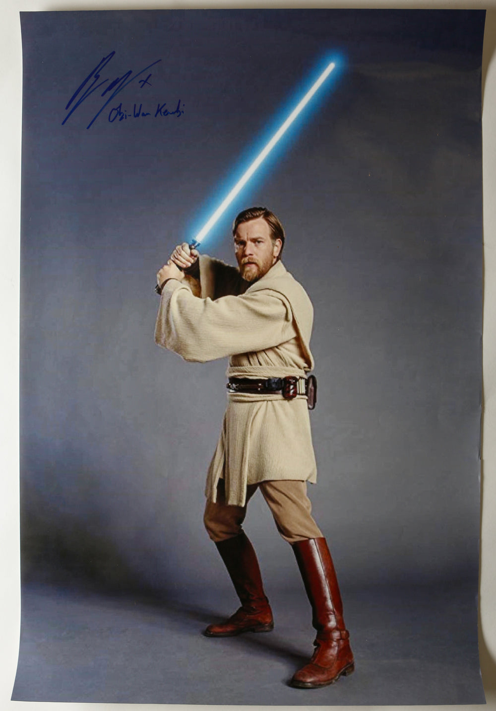 Ewan McGregor as Obi-Wan Kenobi in Star Wars Episode III: Revenge of the Sith (Official Pix) Signed 24x36 Poster with Long Character Name