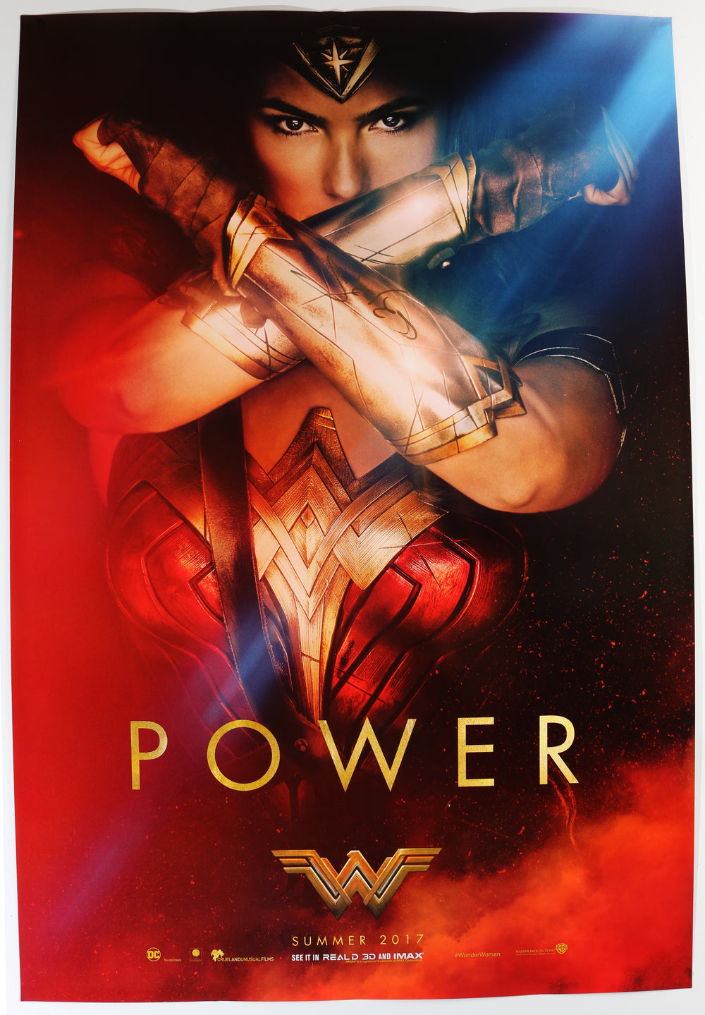 Gal Gadot as Wonder Woman in Wonder Woman Signed 27x40 Poster