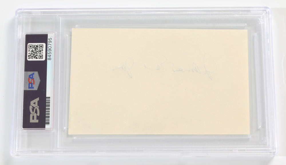 
                  
                    James Earl Jones The Voice of Darth Vader in Star Wars (PSA Slabbed) Vintage Signed 3x5 Index Card
                  
                