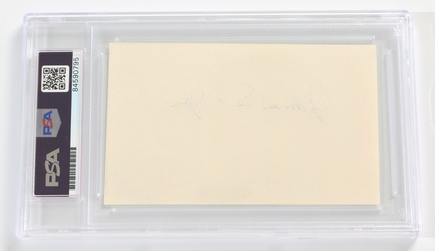 
                  
                    James Earl Jones The Voice of Darth Vader in Star Wars (PSA Slabbed) Vintage Signed 3x5 Index Card
                  
                