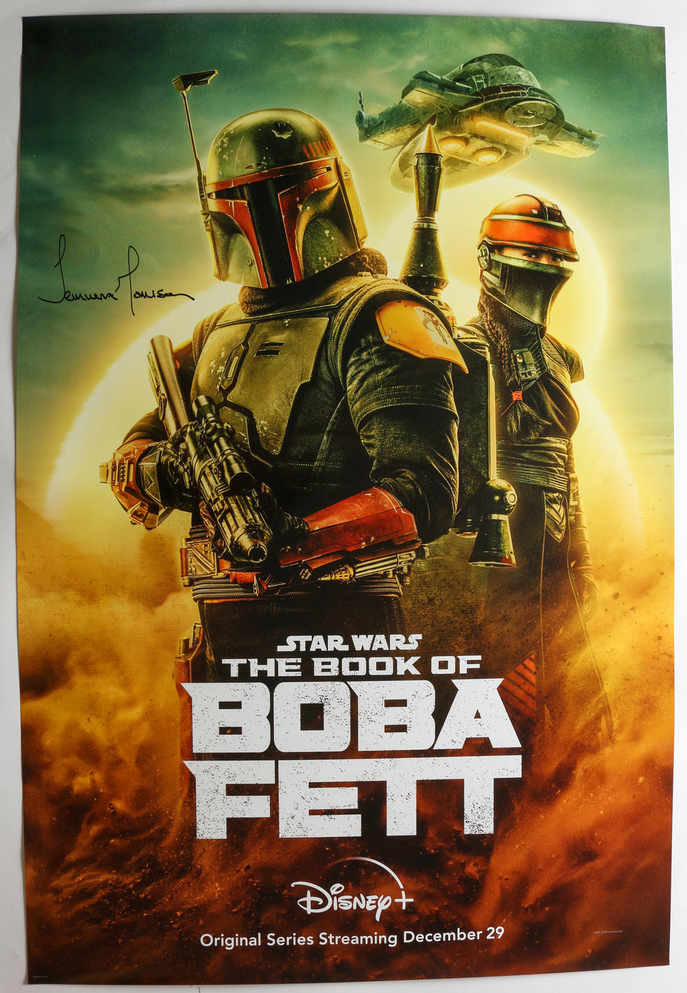 Temuera Morrison as Boba Fett in Star Wars: The Book of Boba Fett (SWAU) Signed 27x40 Poster