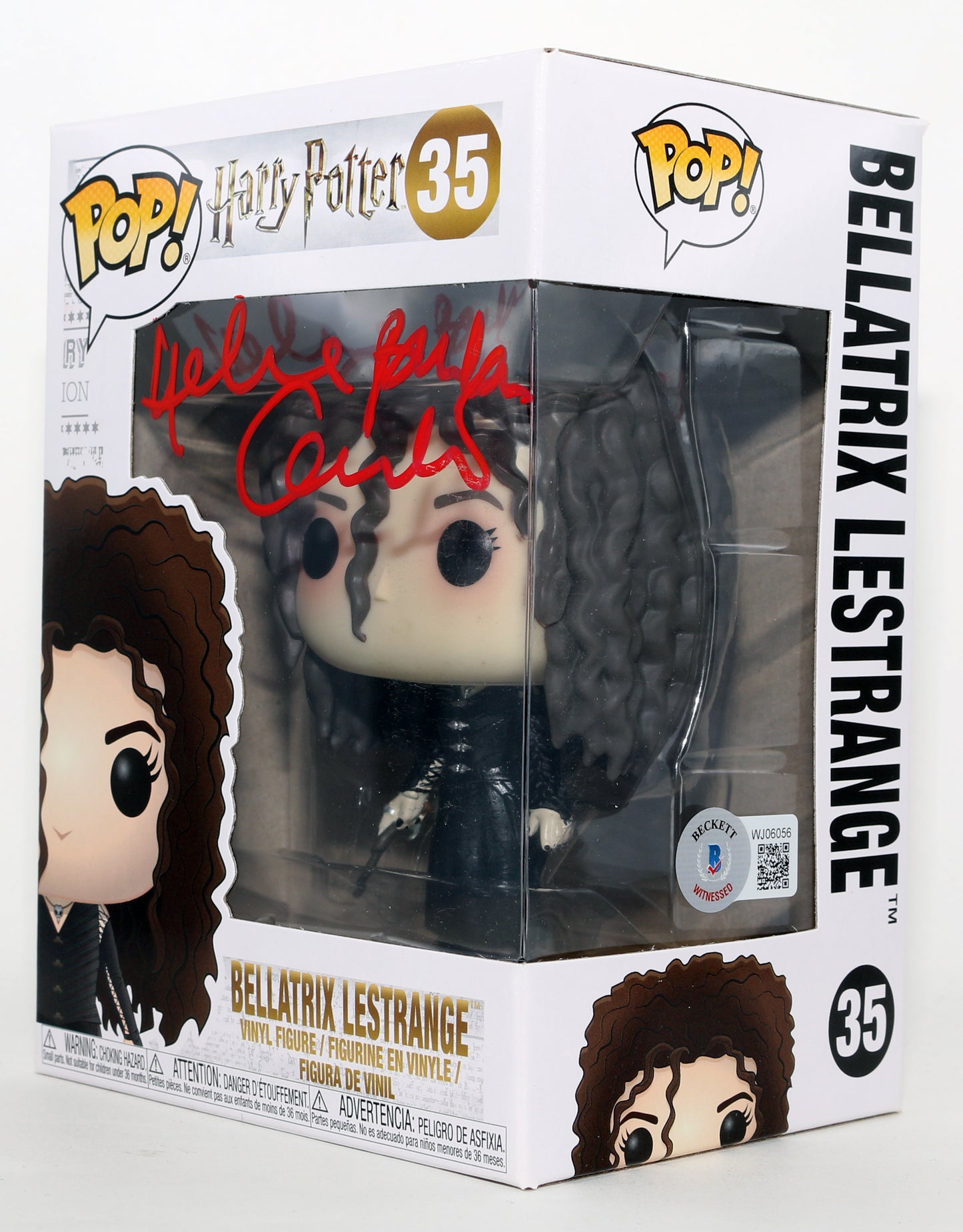 
                  
                    Helena Bonham Carter as Bellatrix LeStrange [Black Dress] in Harry Potter & The Goblet of Fire (Beckett) Signed Funko POP! #35
                  
                