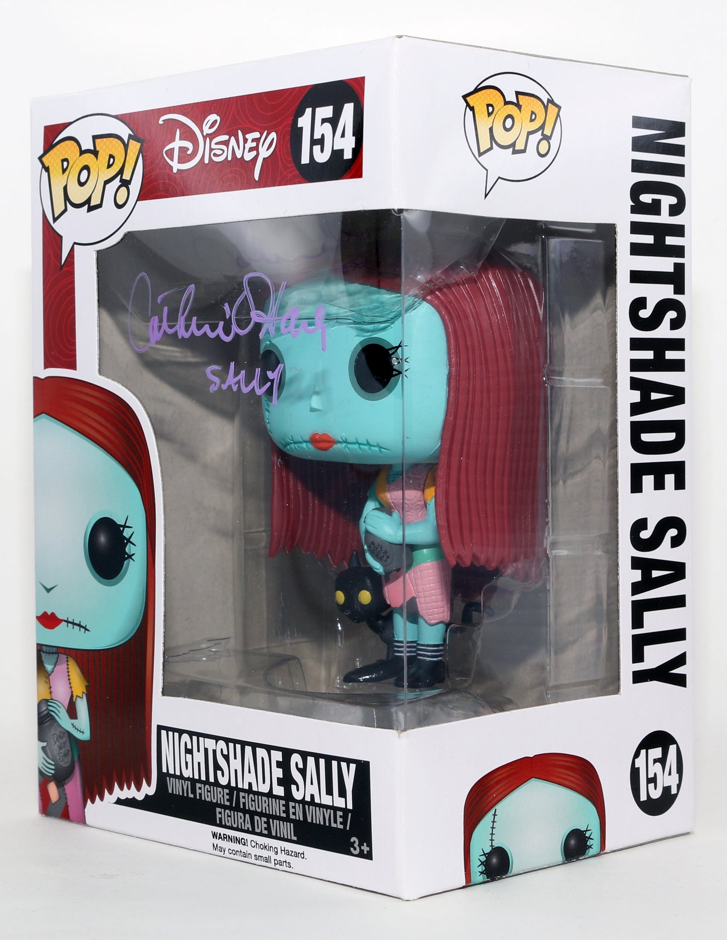 
                  
                    Catherine O'Hara as Sally in The Nightmare Before Christmas Signed Funko POP! #154 with Character Name
                  
                