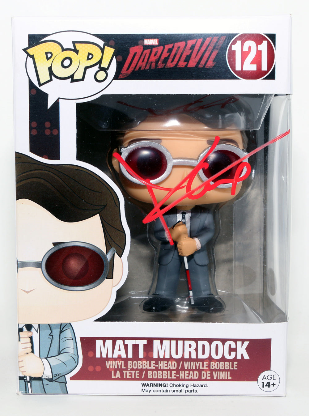 Charlie Cox as Matt Murdock / Daredevil in Daredevil (JSA) Signed Funko POP! #121