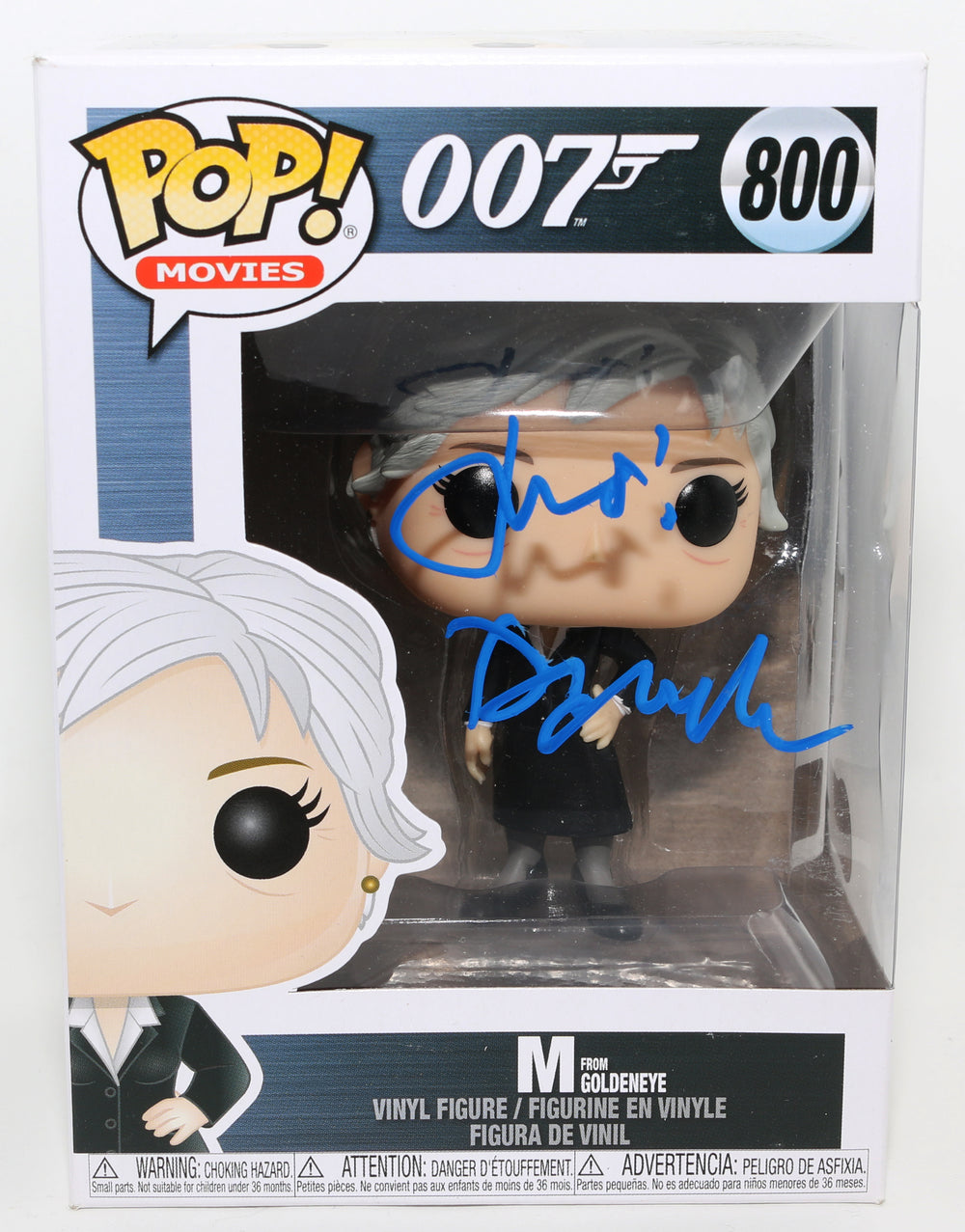 Judi Dench as M in James Bond 007: Goldeneye (Beckett) Signed Funko POP! #800