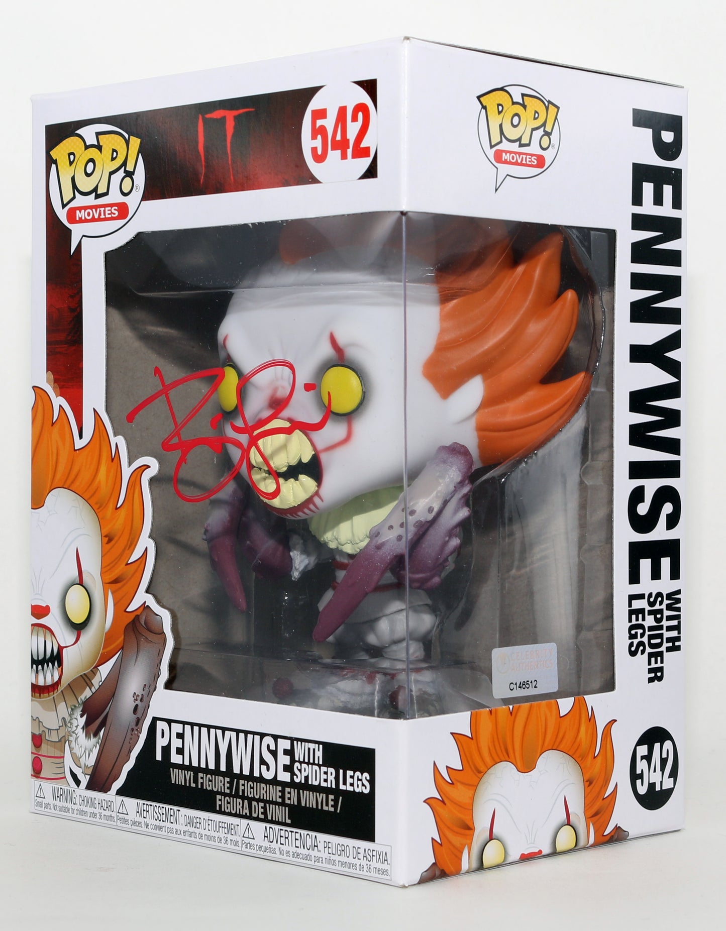 
                  
                    Bill Skarsgård as Pennywise in It (Celebrity Authentics) Signed Funko POP! #542
                  
                