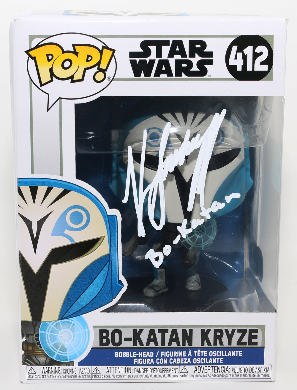 Katee Sackhoff as Bo-Katan Kryze in Star Wars: The Mandalorian (SWAU) Signed Funko POP! #412