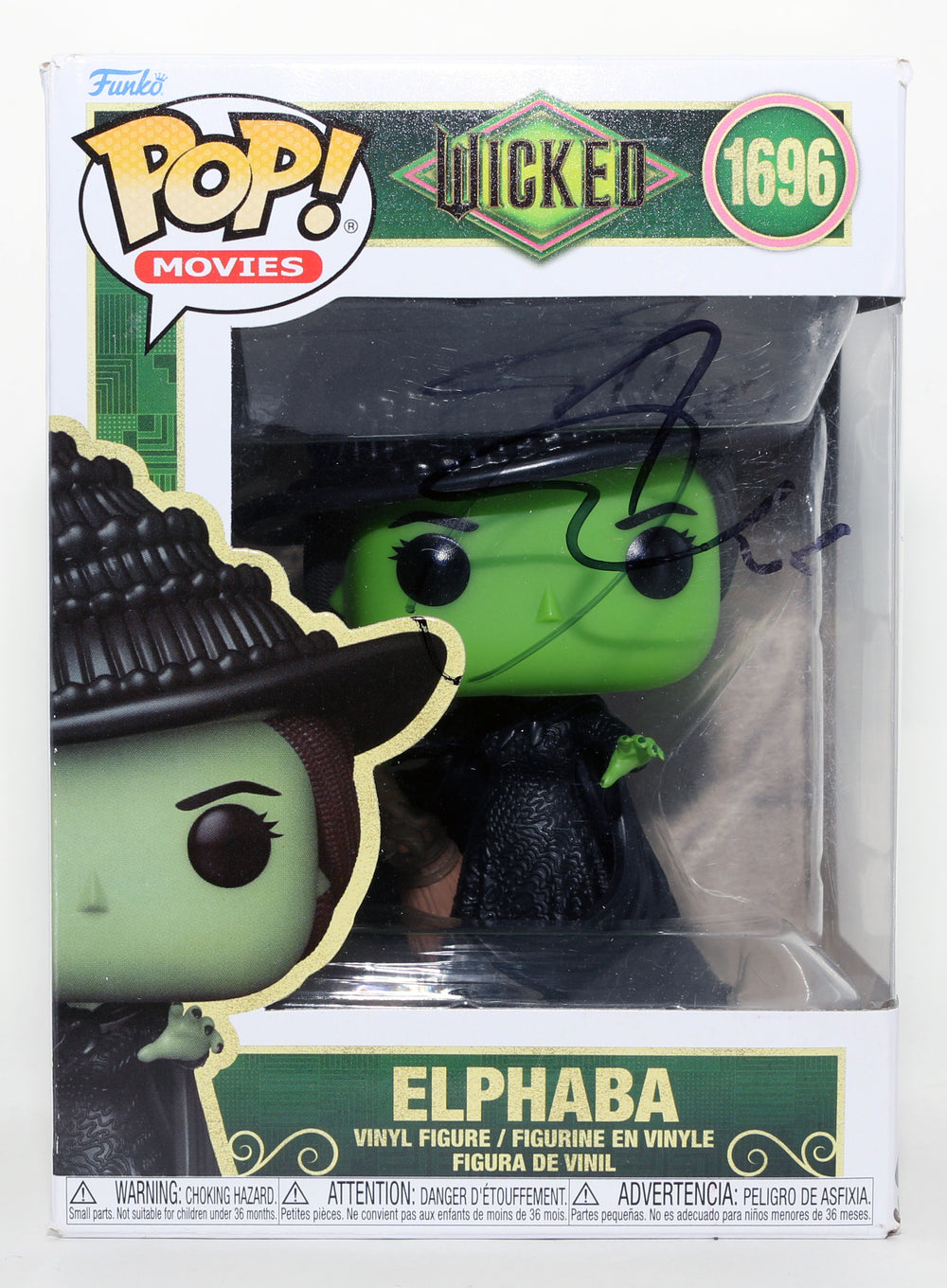 Cynthia Erivo as Elphaba in Wicked Signed Funko POP! #1696