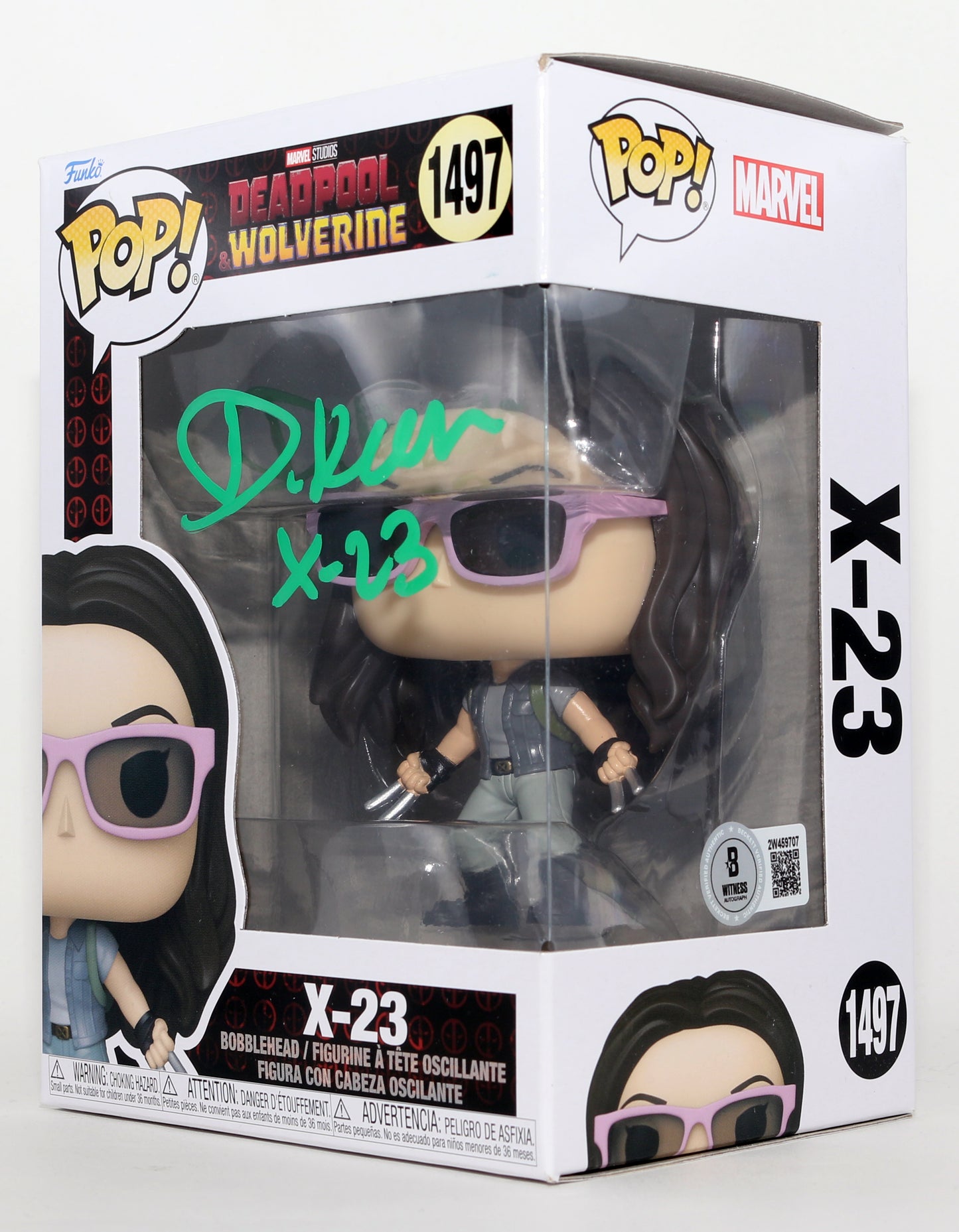 
                  
                    Dafne Keen as X-23 in Deadpool & Wolverine (Beckett) Signed Funko POP! #1497 with Character Name
                  
                