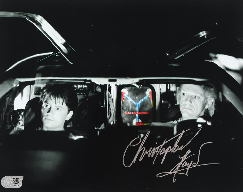 Christopher Lloyd as Doc Brown in Back to the Future Part II (SWAU) Signed 11x14 Photo