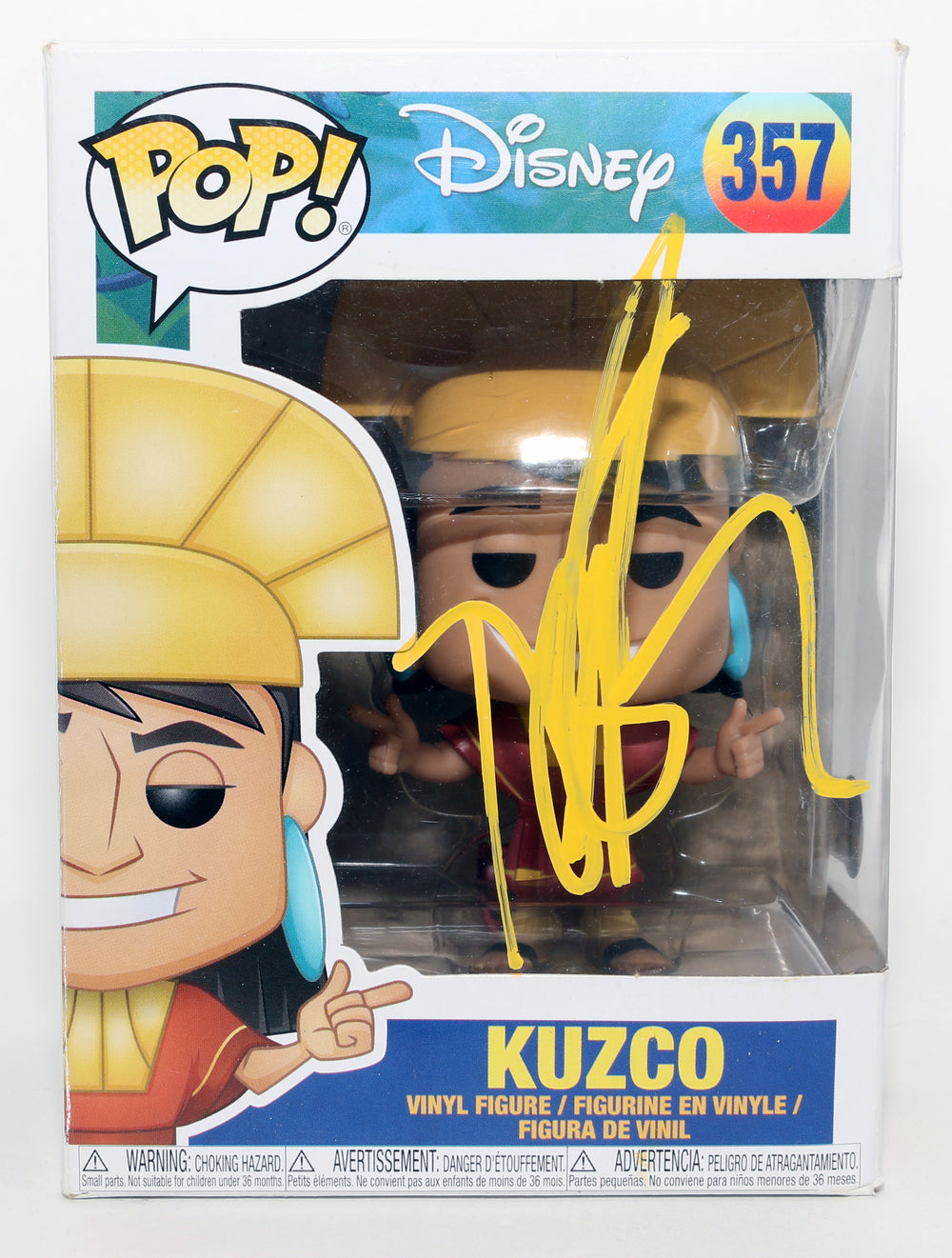David Spade as Kuzco in The Emperor's New Groove (Beckett) Signed Funko POP! #357