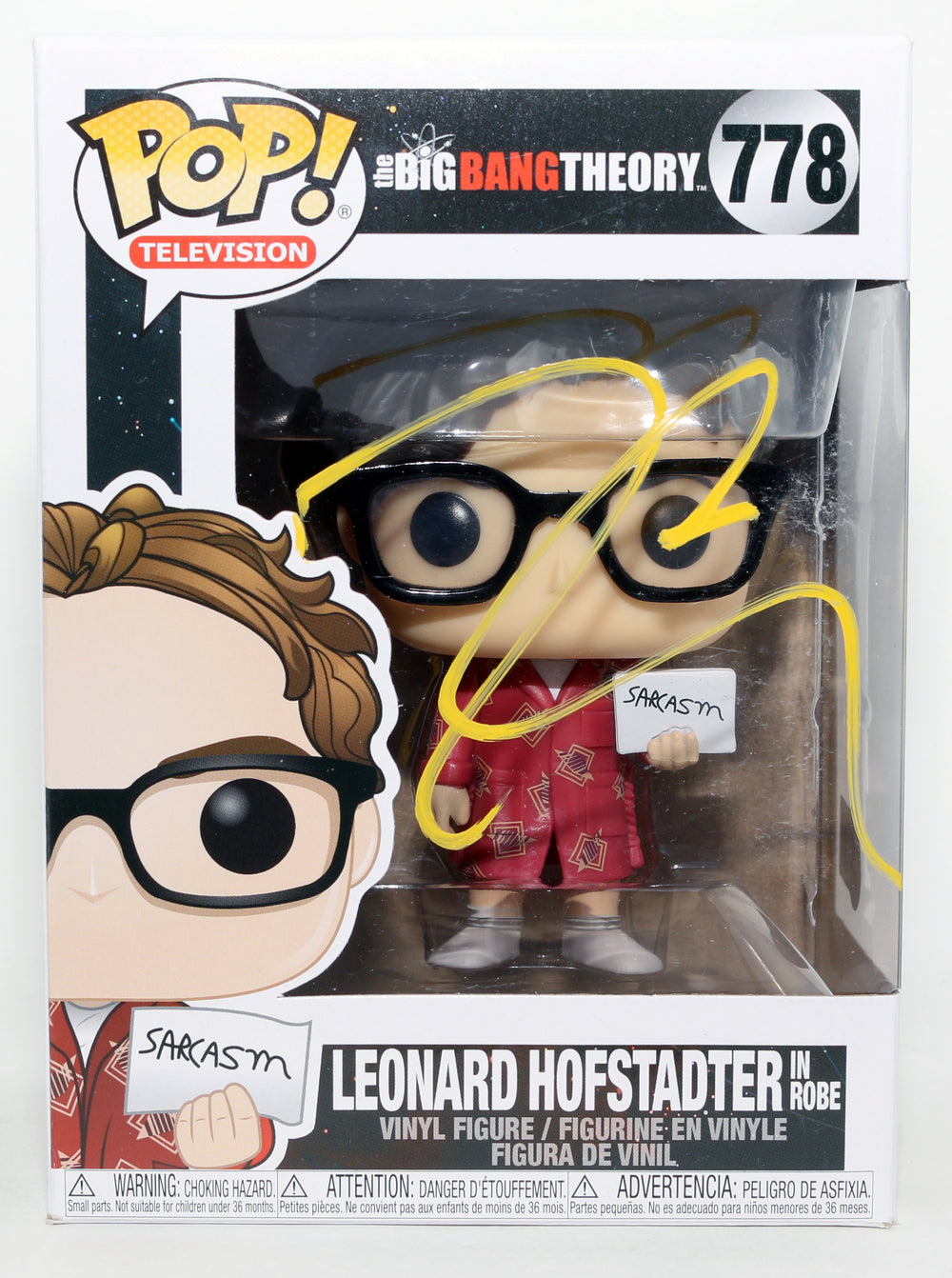 Johnny Galecki as Leonard Hofstadter [Robe] in The Big Bang Theory (Beckett) Signed Funko POP! #778