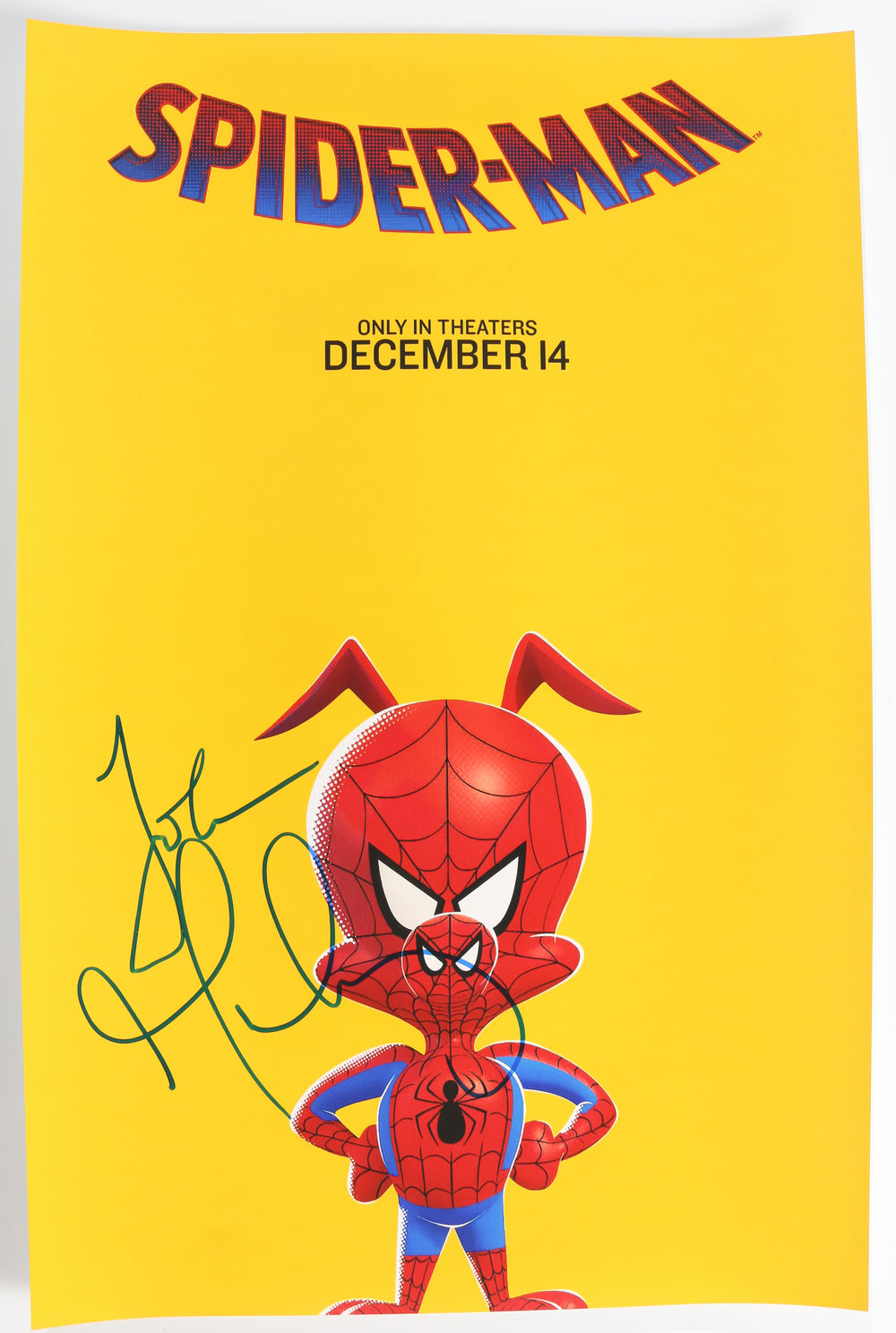 John Mulaney as Spider-Ham in Spider-Man: Into The Spider-Verse Signed 11x17 Mini Poster