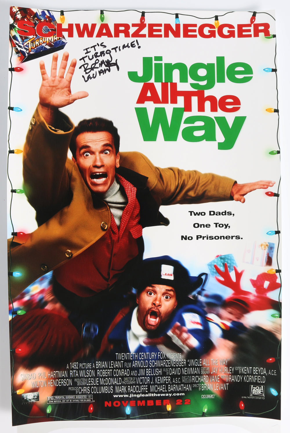 Brian Levant Director of Jingle All the Way Signed 11x17 Mini Poster