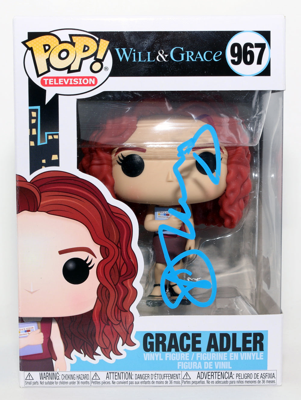 Debra Messing as Grace Adler in Will & Grace (Beckett) Signed Funko POP! #967