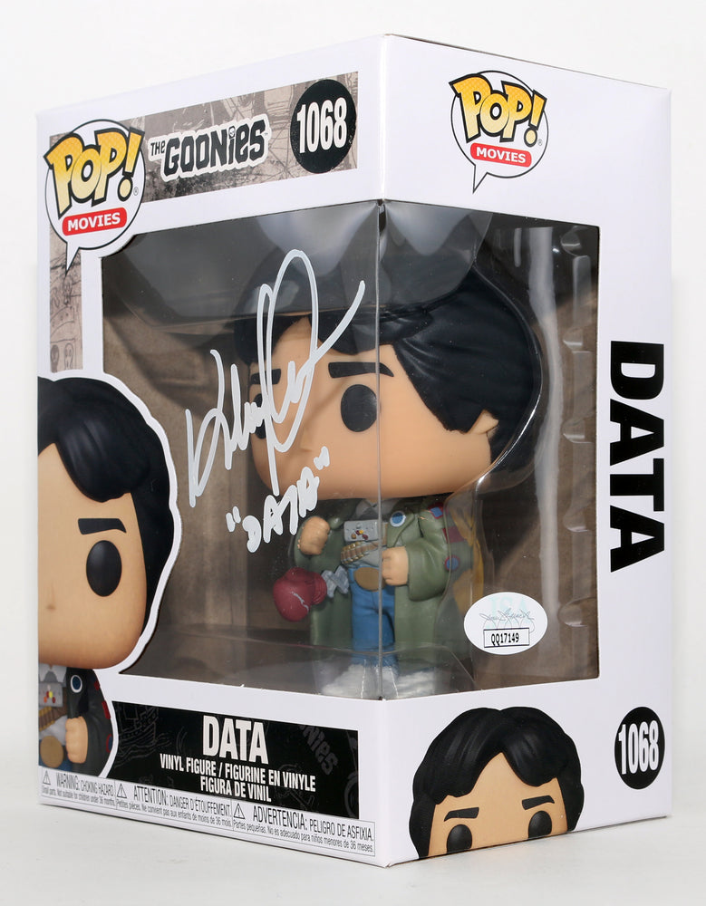 
                  
                    Ke Huy Quan as Data in The Goonies (JSA) Signed Funko POP! #1068 with Character Name
                  
                