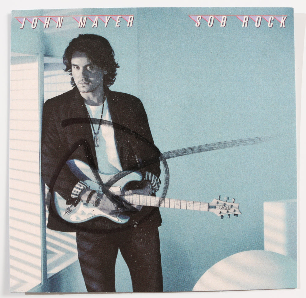 John Mayer: Sob Rock CD Album 2021 Signed 4x4 Insert