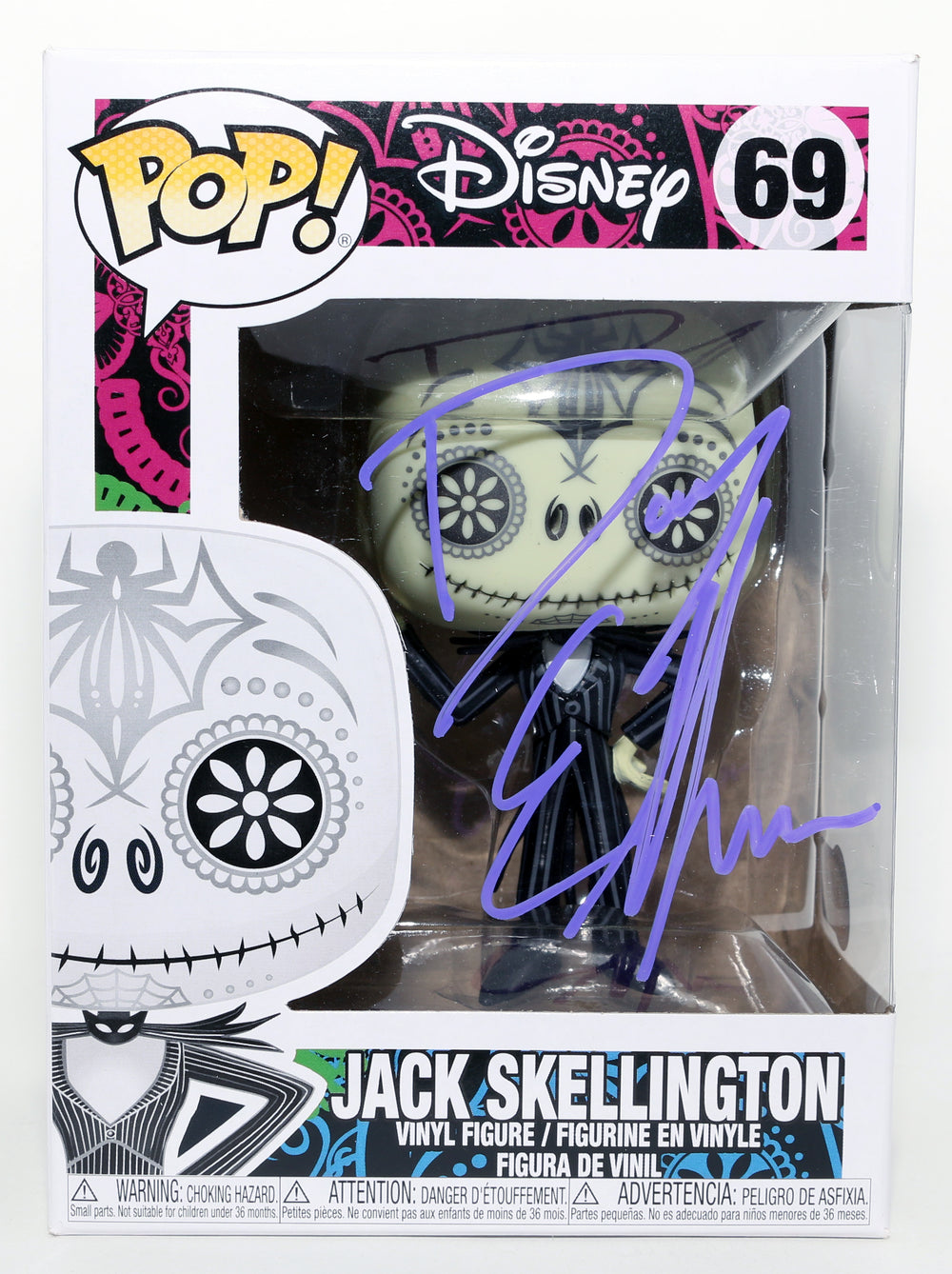 Danny Elfman as Jack Skellington in The Nightmare Before Christmas (Beckett) Signed Funko POP! #69