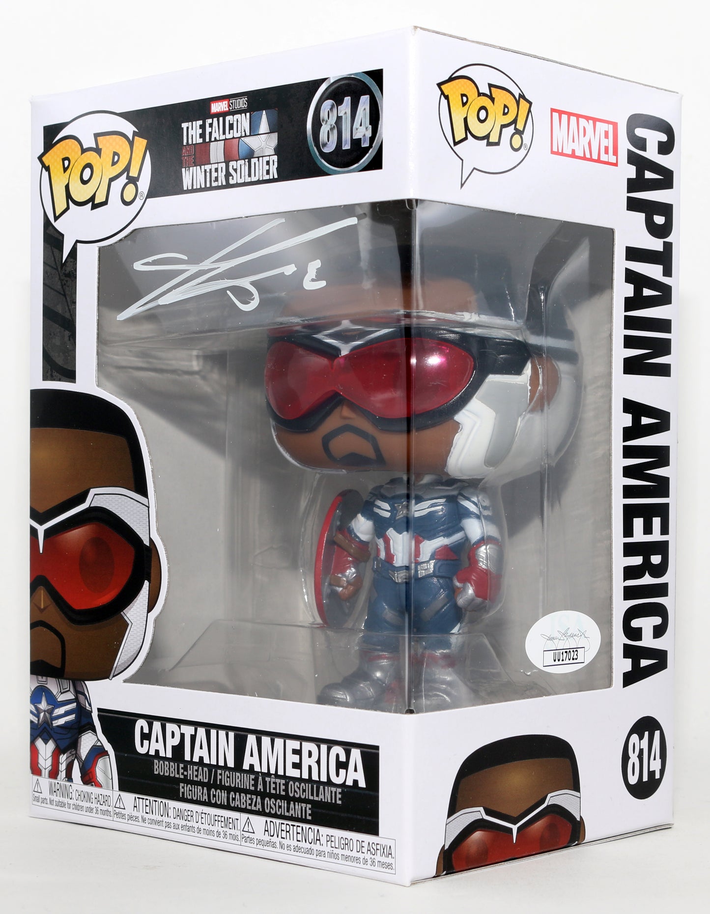 
                  
                    Anthony Mackie as Falcon in Falcon & the Winter Soldier (JSA) Signed Funko POP! #814
                  
                