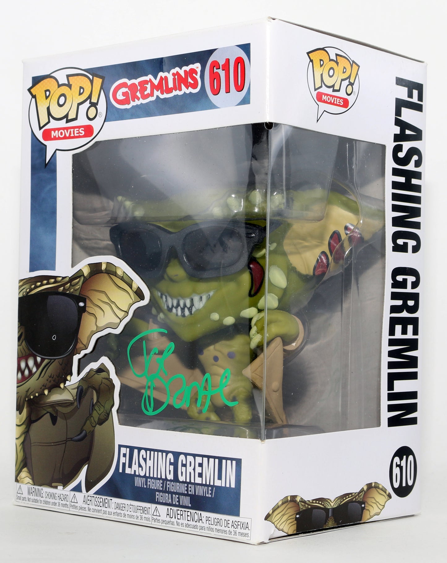 
                  
                    Joe Dante as Flashing Germlin in Gremlins Signed Funko POP! #610
                  
                