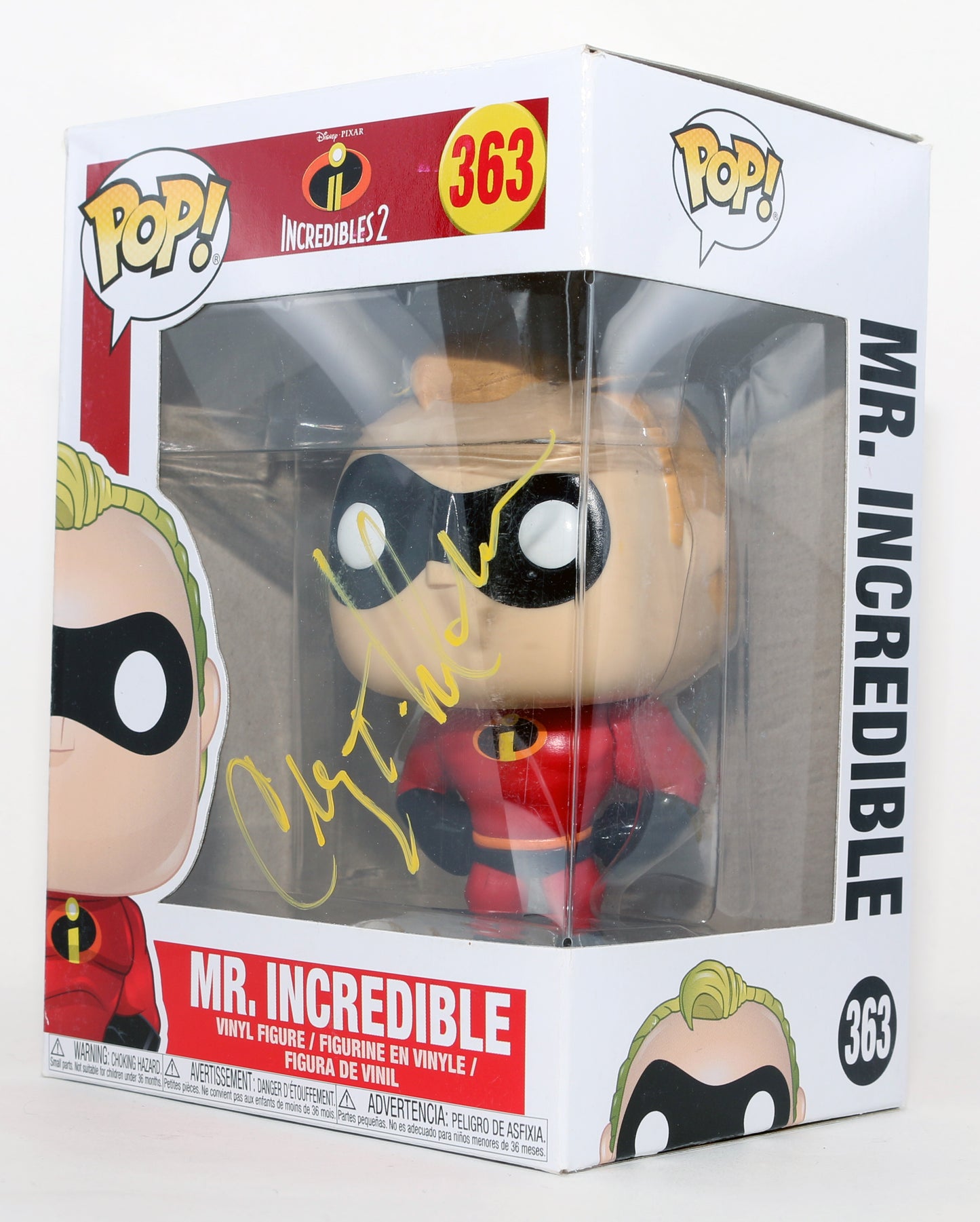 
                  
                    Craig T. Nelson as Mr. Incredible in Incredibles 2 Signed Funko POP! #363
                  
                