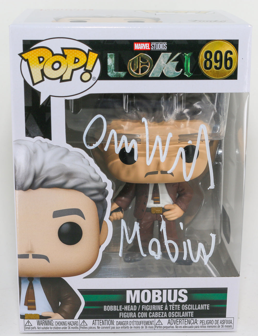 Owen Wilson as Mobius M. Mobius in Loki (SWAU) Signed POP! Funko #896 with Character Name