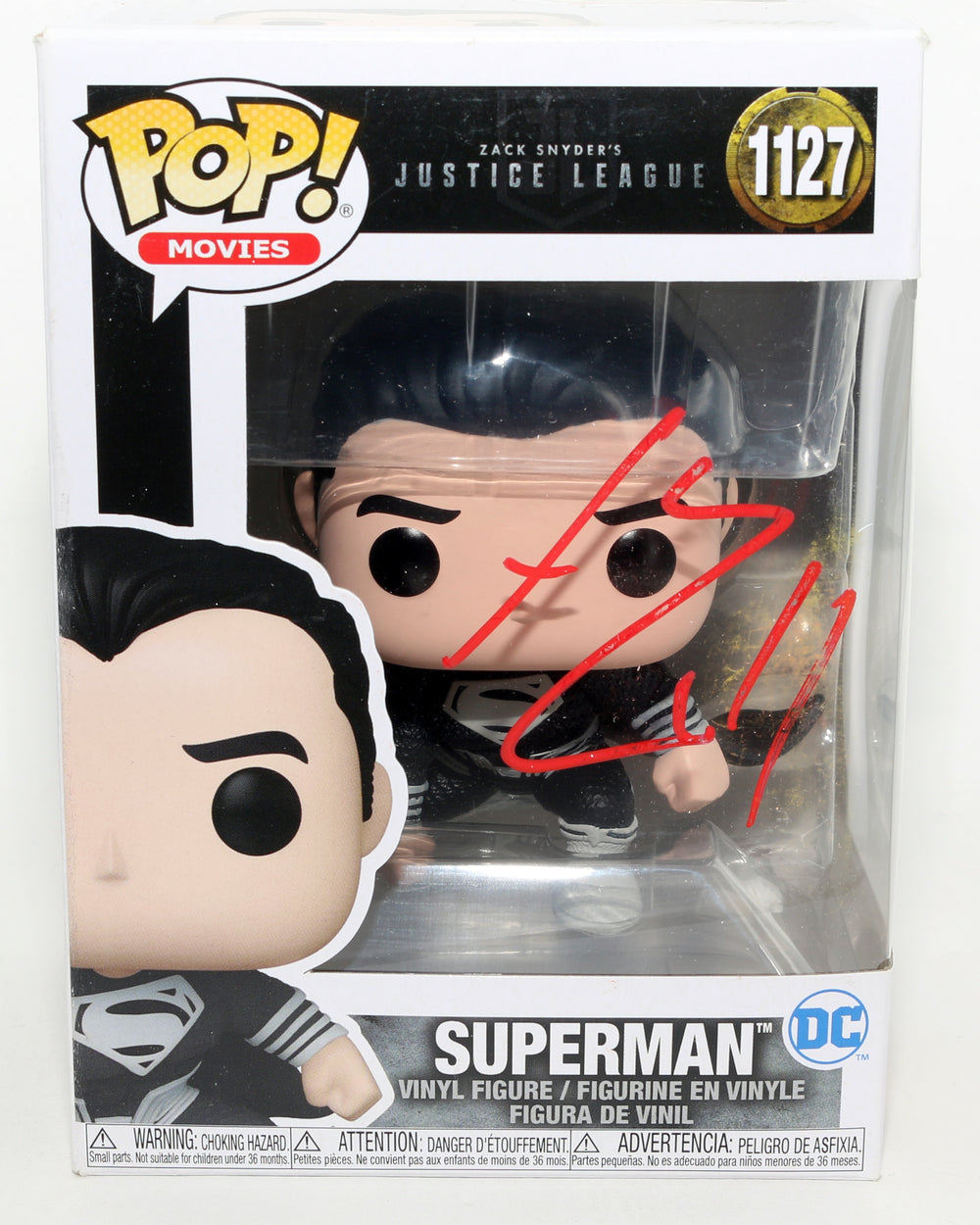 Henry Cavill as Superman in Justice League Signed Funko POP! #1127