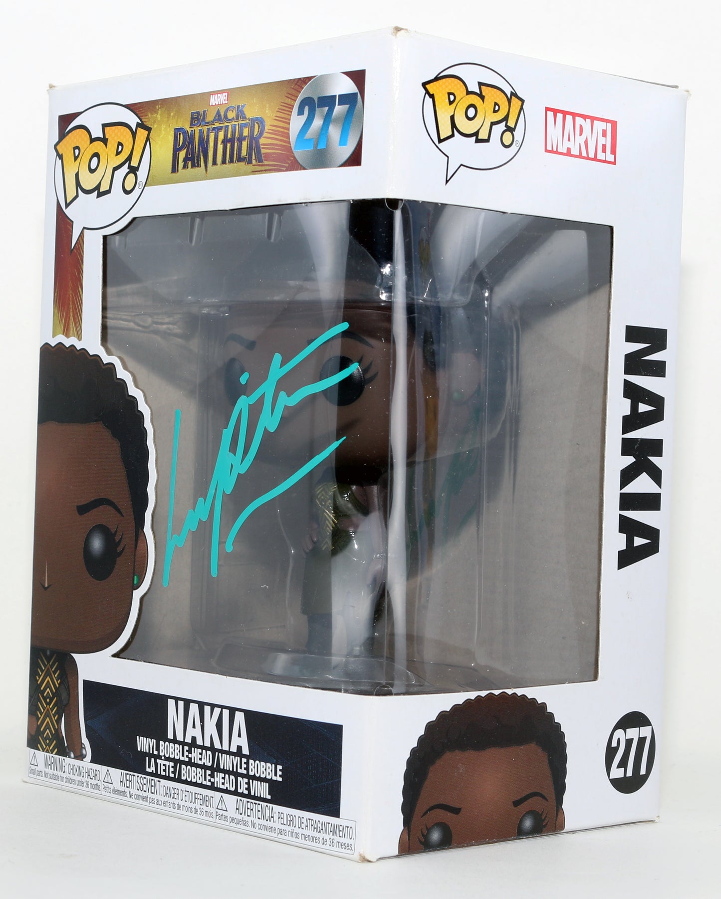 
                  
                    Lupita Nyong'o as Nakia in Black Panther Signed Funko POP! #277
                  
                