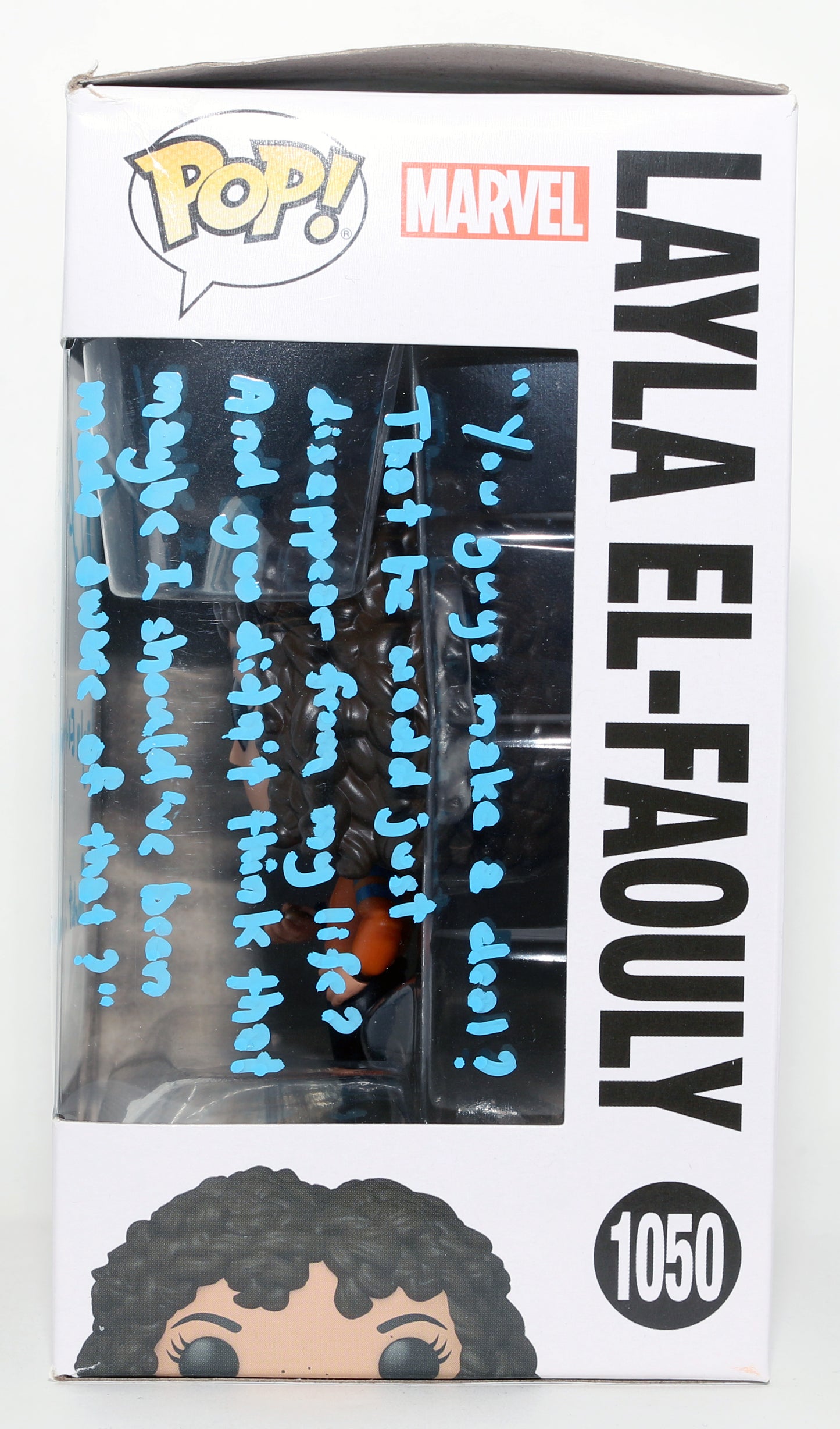 
                  
                    May Calamawy as  Layla El-Faouly / Scarlet Scarab in Moon Knight Signed Funko POP! #1050 with Character Name & Quote
                  
                